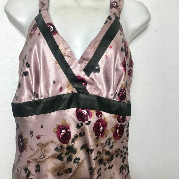 Romy Dress Empire High Low Mauve Plum Size M - Picture 5 of 9